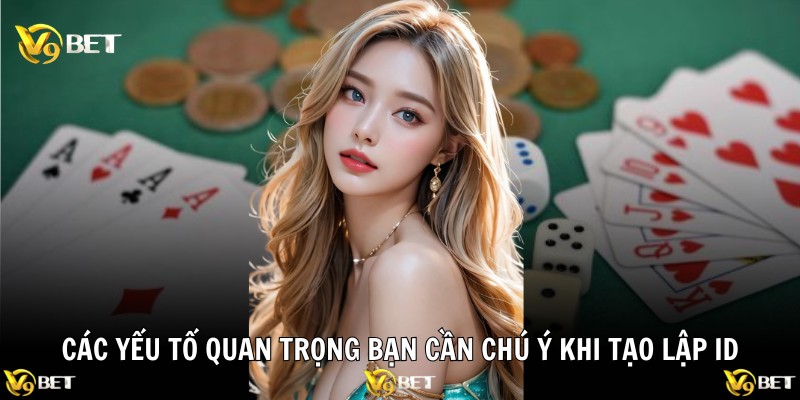 Các yếu tố quan trọng bạn cần chú ý khi tạo lập ID